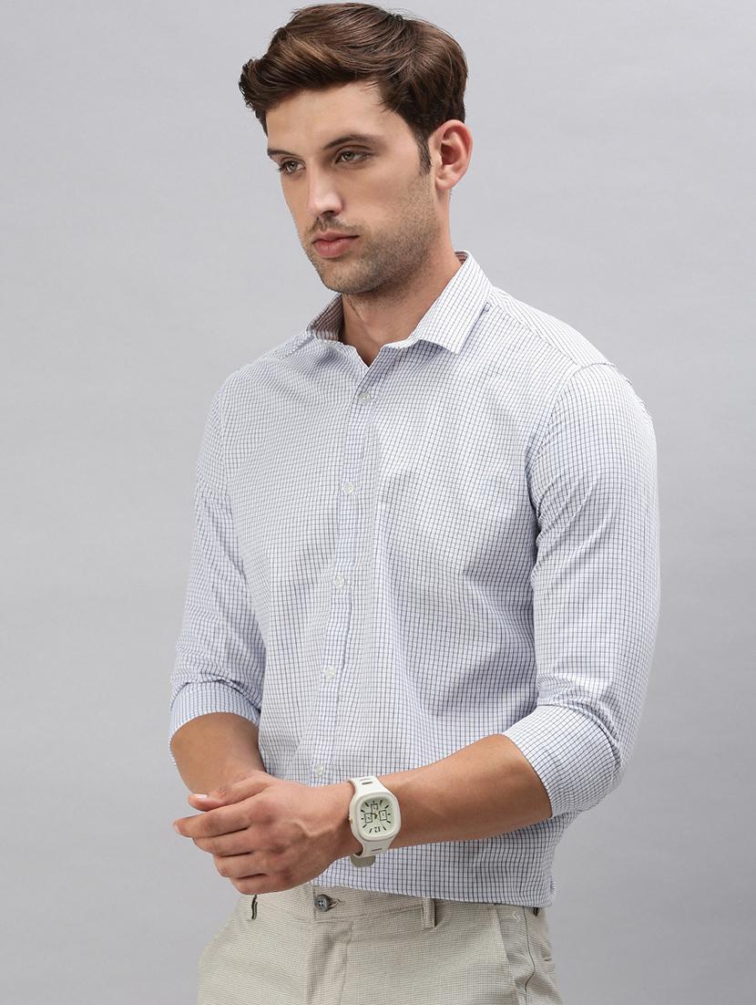 men checkered long sleeve casual shirt - 21712376 - Standard Image - 2
