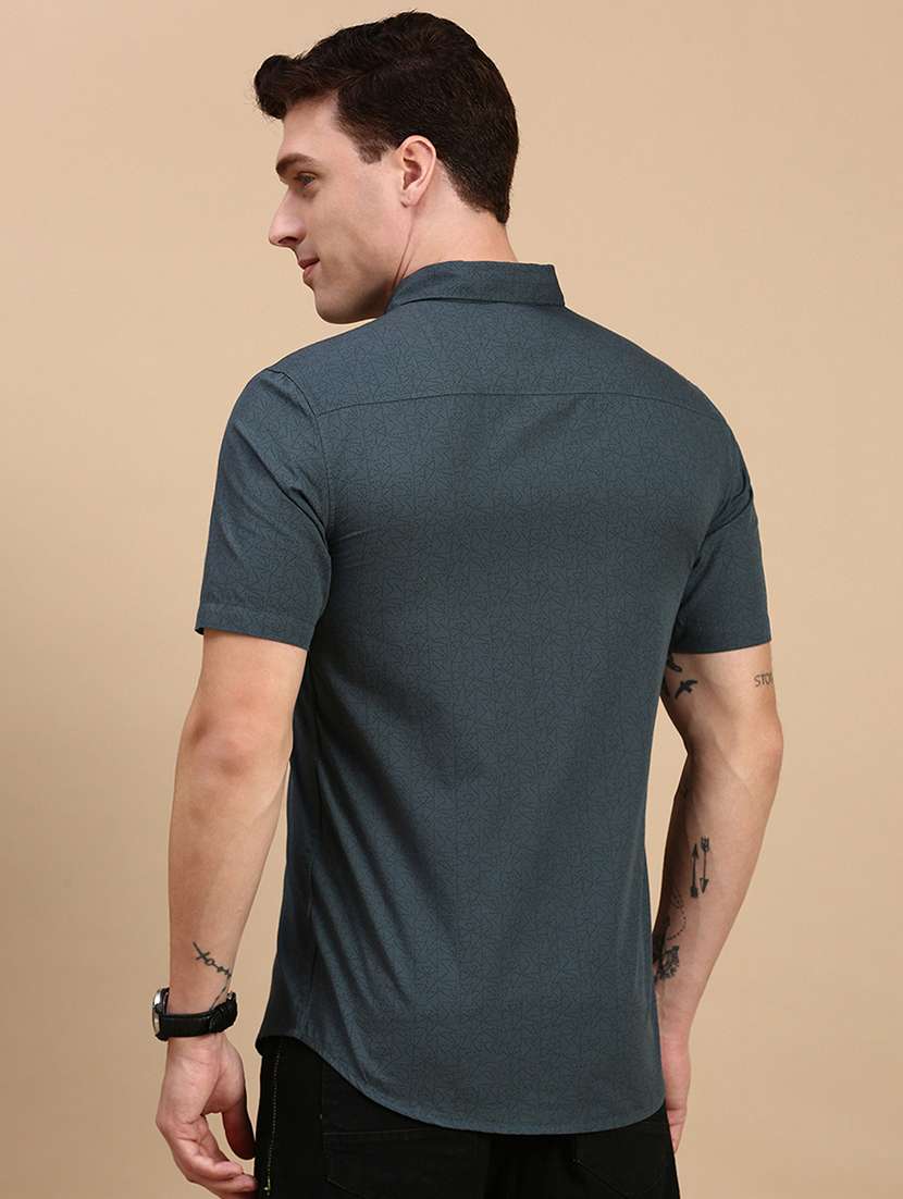 men printed collared casual shirt - 21712381 -  Standard Image - 2