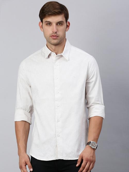 men solid collared casual shirt - 21712391 - Standard Image - 0