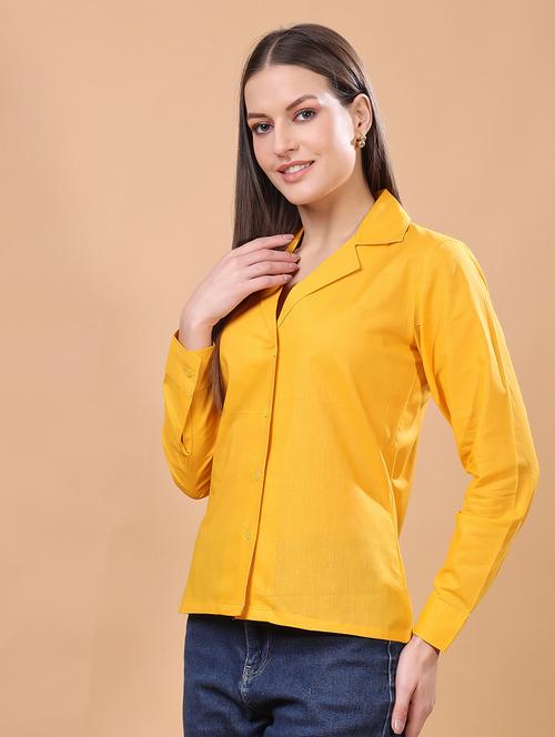 women solid long sleeve shirt - 21712510 - Standard Image - 0