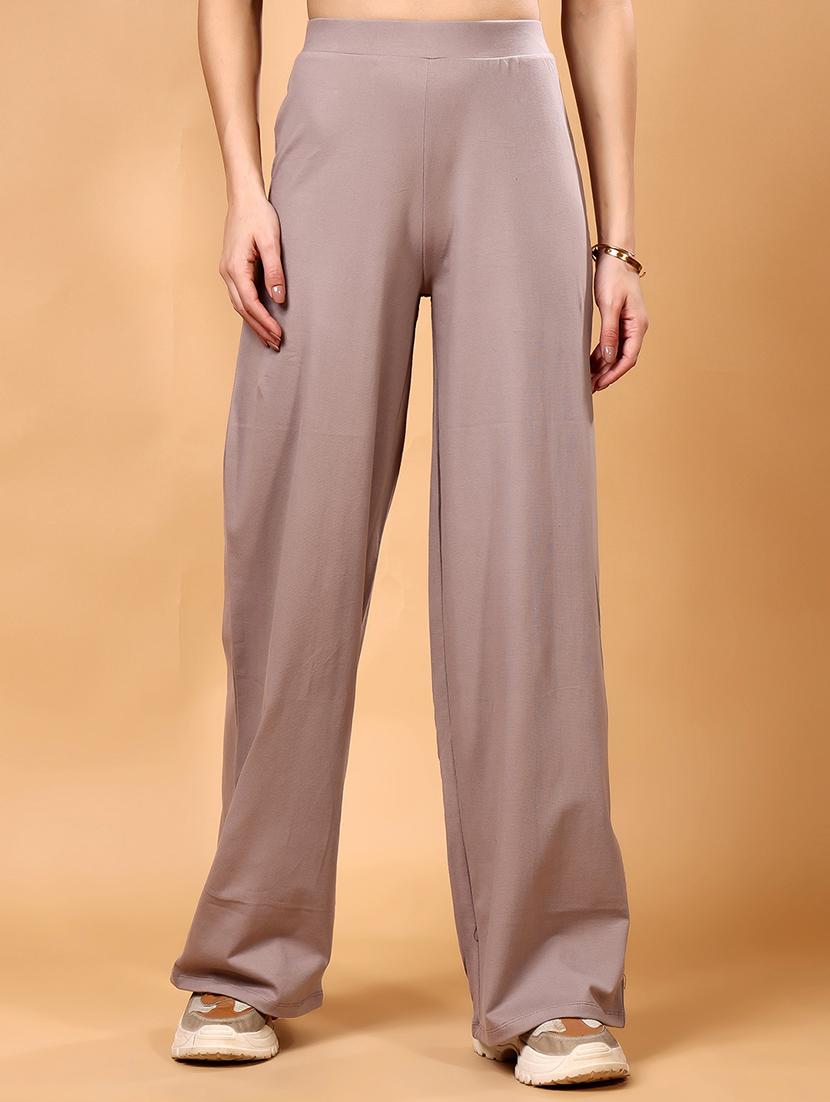 women solid wide leg trouser - 21712569 - Zoom Image - 0