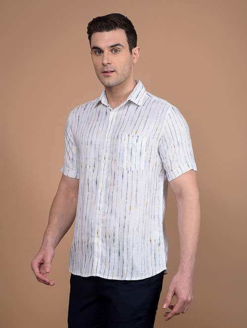 men printed collared casual shirt - 21713344 - Standard Image - 0