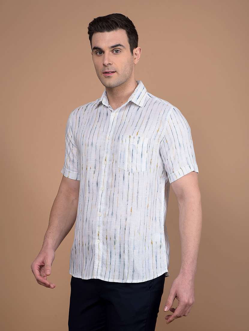 men printed collared casual shirt - 21713344 - Zoom Image - 0