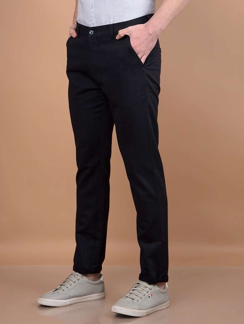 men solid mid rise chinos  - 21713426 -  Standard Image - 2