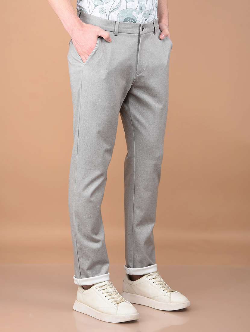 men solid mid rise chinos  - 21713428 -  Standard Image - 2