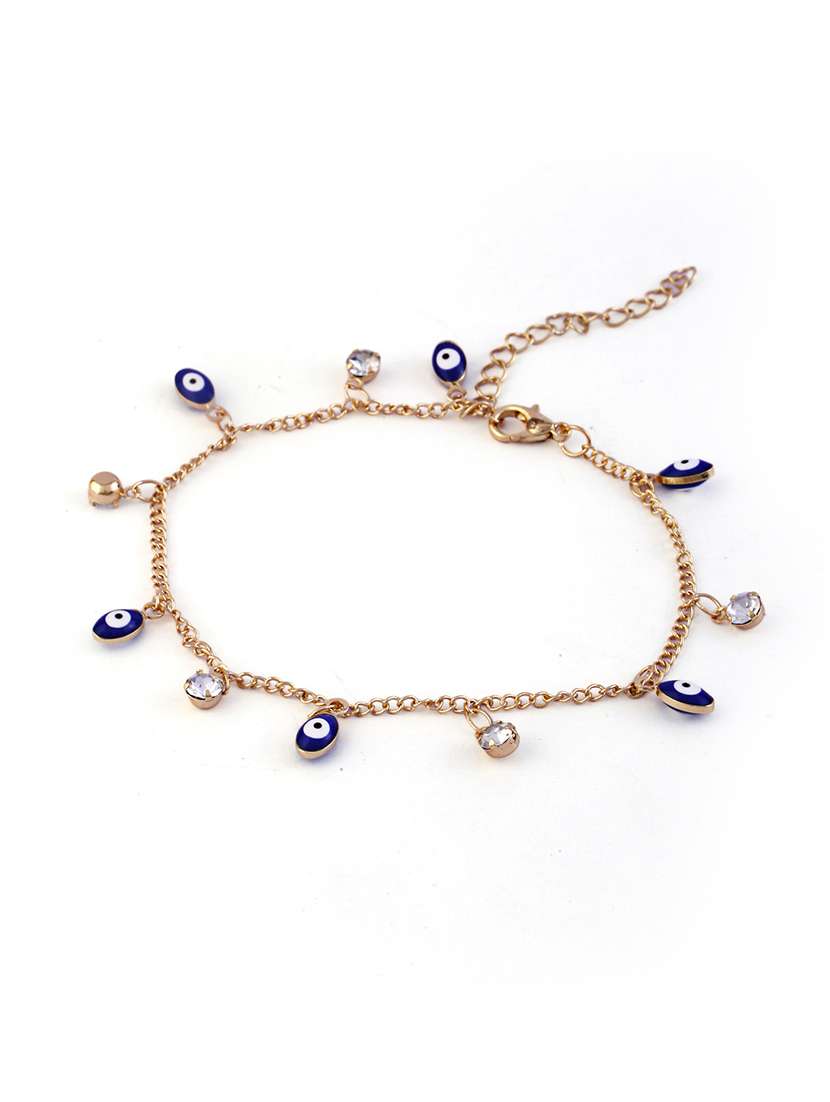 women gold plated anklet - 21713683 -  Standard Image - 2
