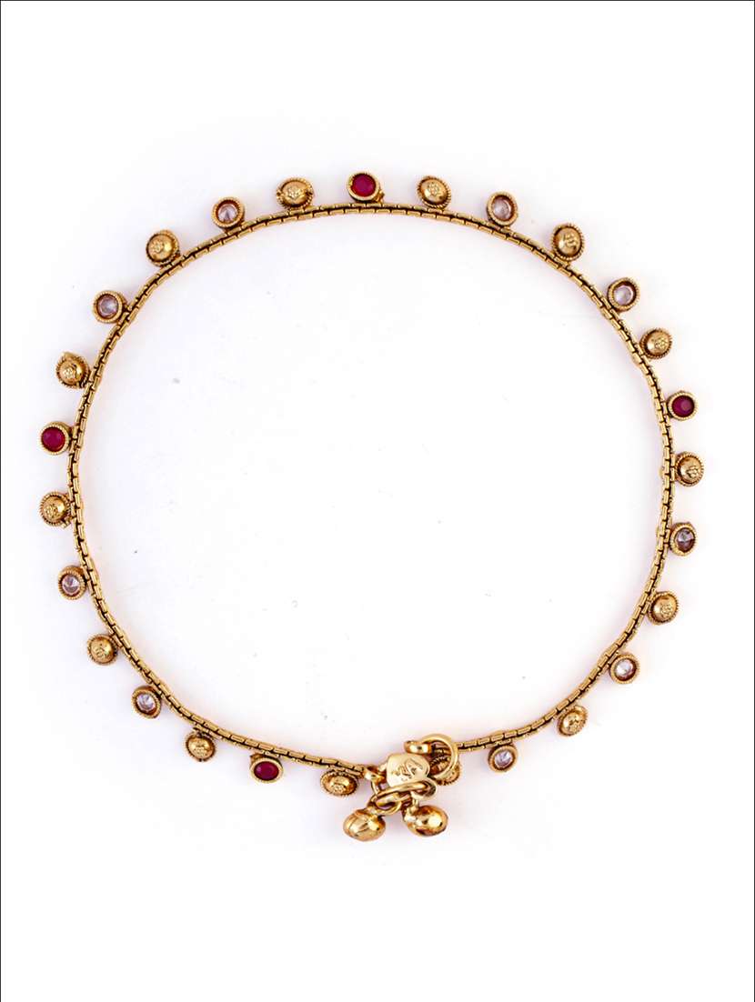 women gold plated anklet ( pack of 2) - 21713690 -  Standard Image - 2