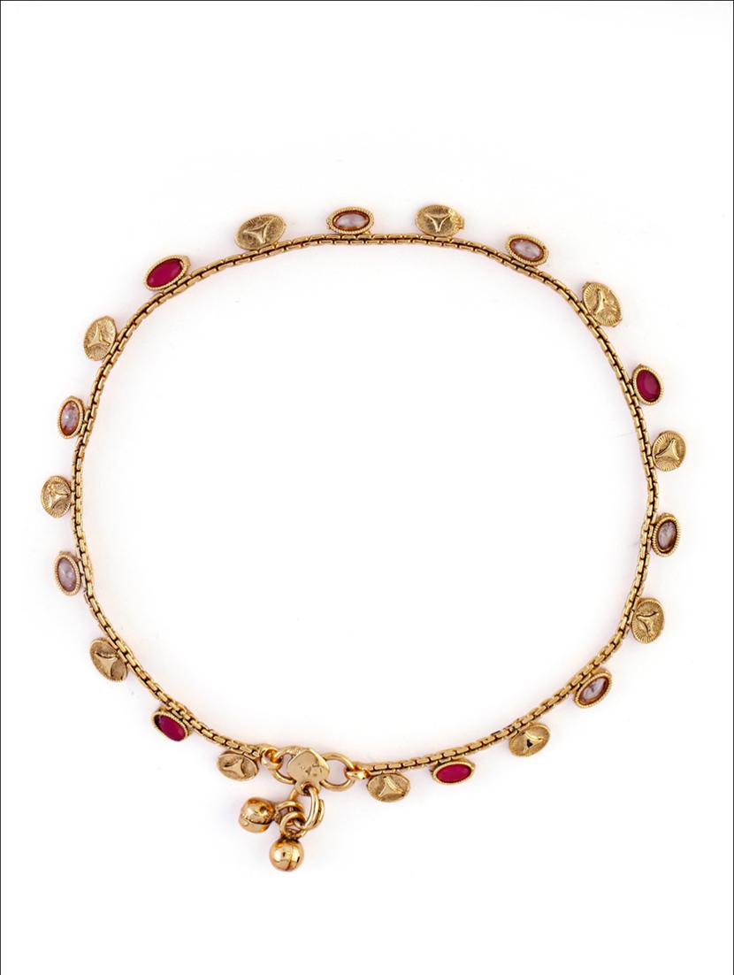 women gold plated anklet ( pack of 2) - 21713691 - Standard Image - 2