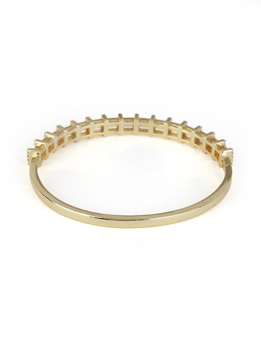 women gold-toned stone studded bangle - 21713702 - Standard Image - 2