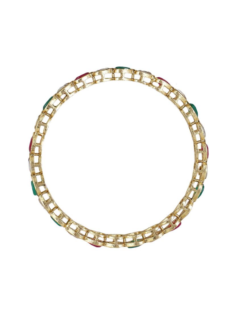women pack of 4 gold plated bangle - 21713706 - Standard Image - 2