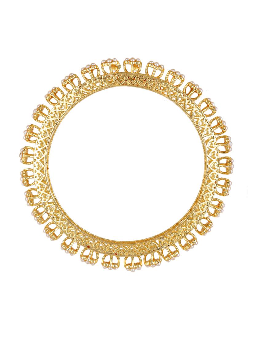 women pack of 2 gold plated bangle - 21713707 - Standard Image - 2