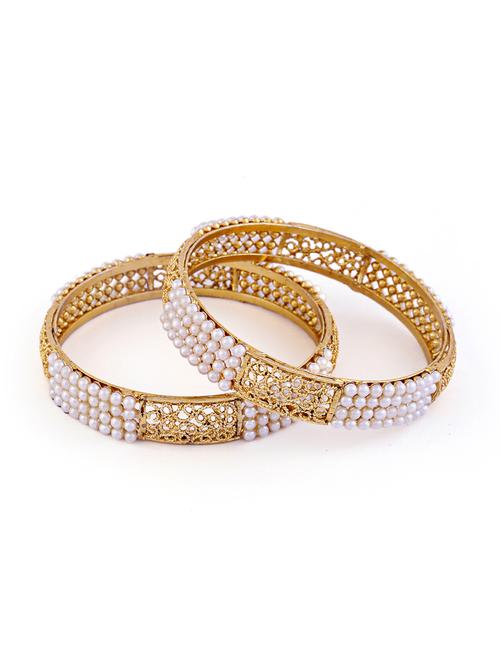 women pack of 2 gold plated bangle - 21713708 - Standard Image - 0