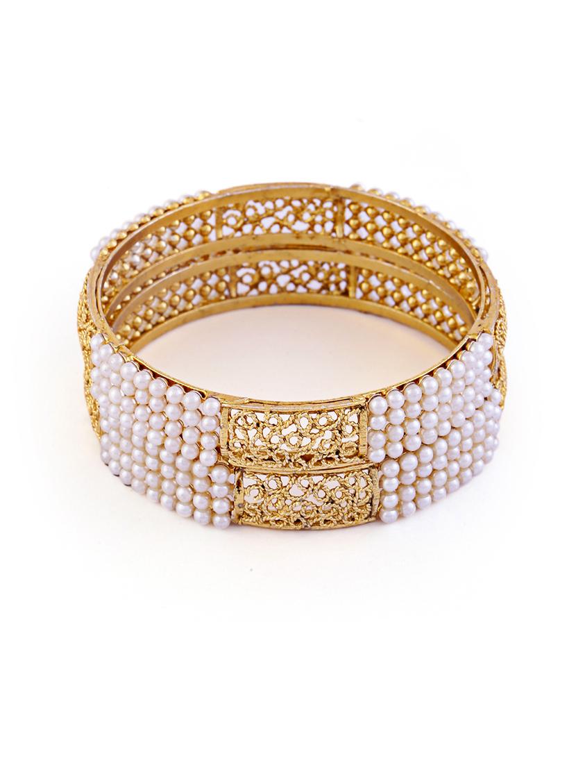 women pack of 2 gold plated bangle - 21713708 - Standard Image - 2