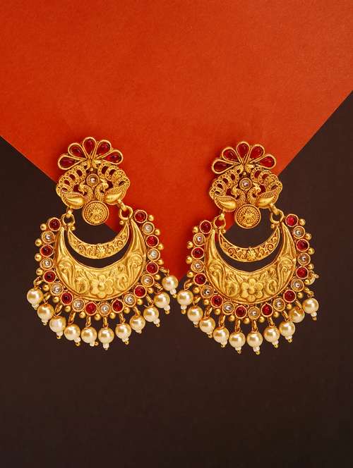 women gold plated chandbali - 21713726 - Standard Image - 0
