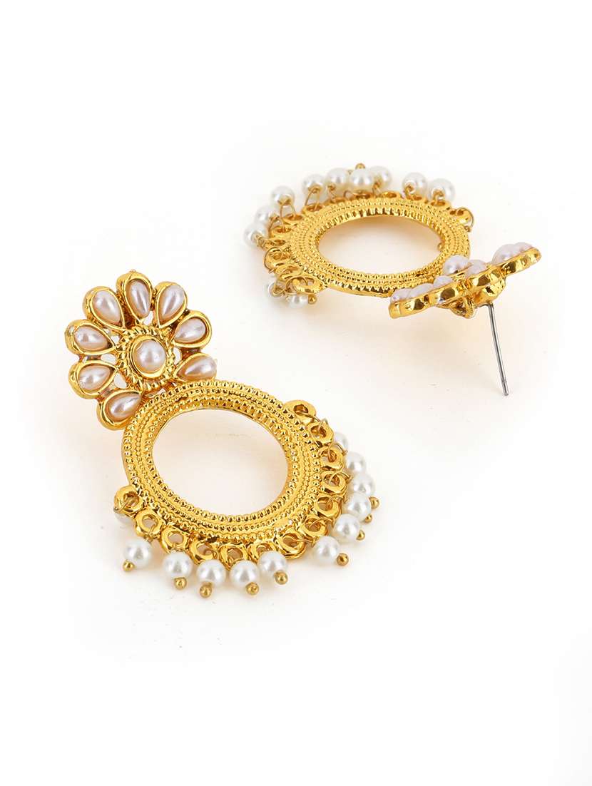 women gold plated drop earring  - 21713731 -  Standard Image - 2