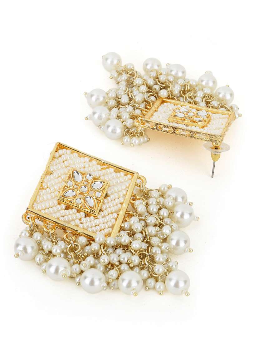 women gold plated drop earring  - 21713737 -  Standard Image - 2