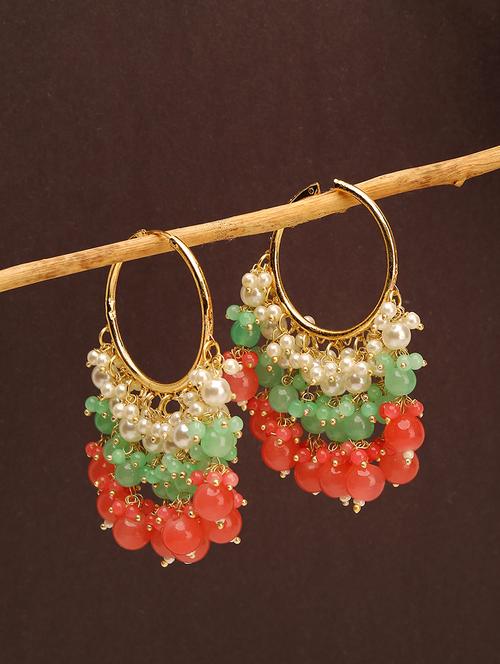 hoop earrings with beads - 21713740 -  Standard Image - 0