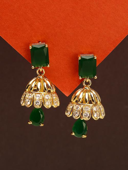 women gold plated jhumka  - 21713766 -  Standard Image - 0