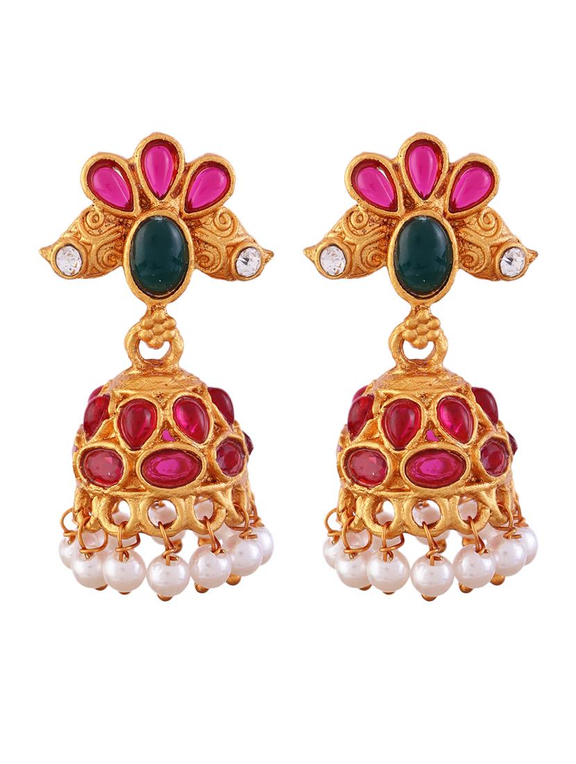 ethnic gold plated jewellery set - 21713809 - Standard Image - 2