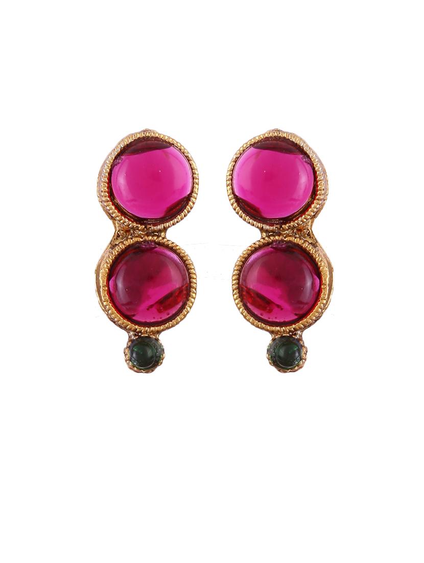 red and green stone jewellery set - 21713813 - Standard Image - 2