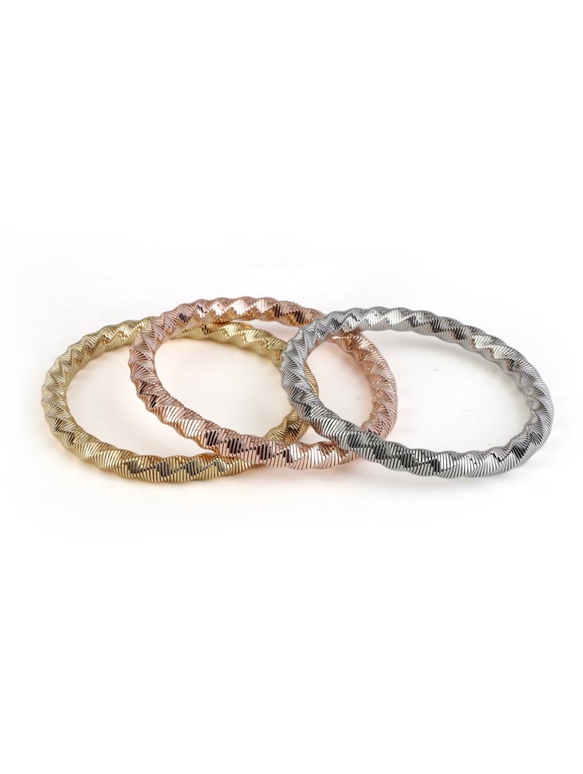 women pack of 3 gold plated bangle - 21713818 -  Zoom Image - 0