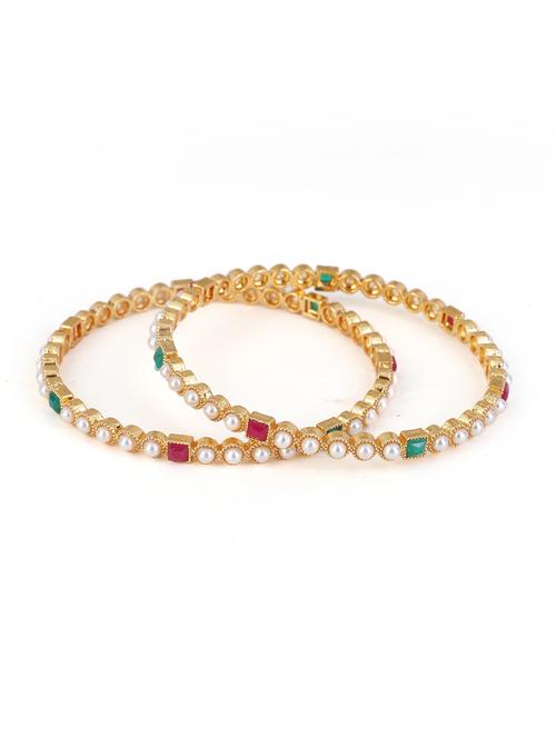 women alloy gold-plated bangle set  (pack of 2) - 21713823 -  Standard Image - 0