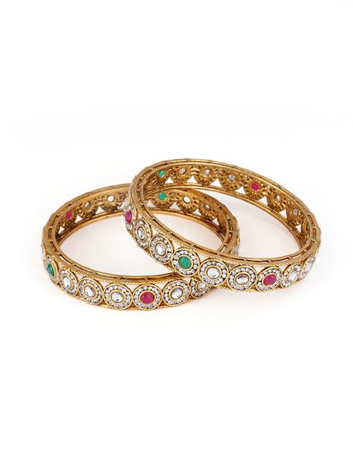 women alloy gold-plated bangle set  (pack of 2) - 21713828 -  Standard Image - 0