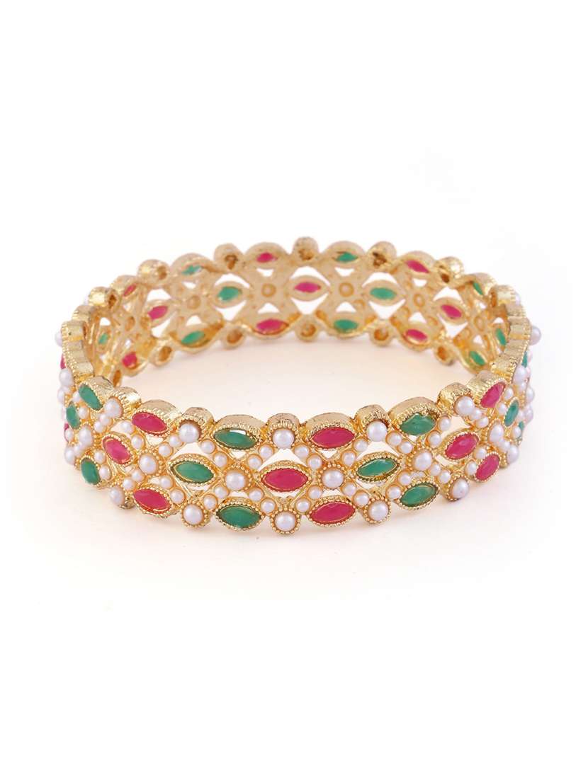 pearl and stone embellished bangle  - 21713831 -  Standard Image - 2