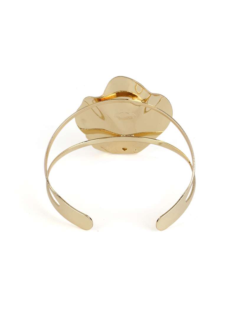 women gold alloy cuff bracelet - 21713840 -  Standard Image - 2