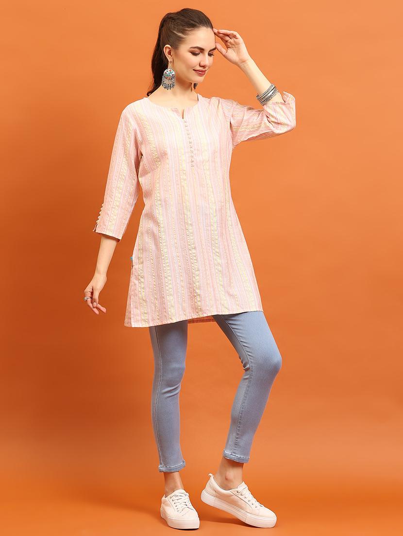 women self designed straight kurti - 21714322 - Zoom Image - 0