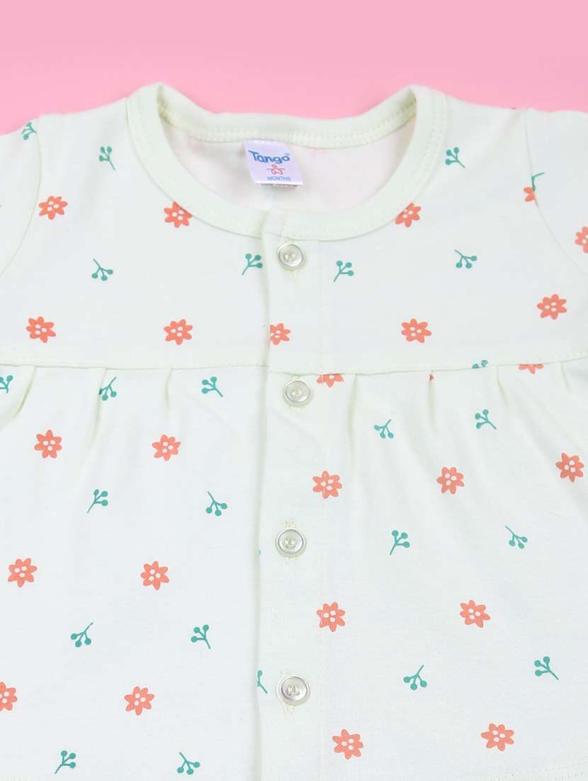 girls pack of 2 printed round neck frock - 21715132 -  Standard Image - 2