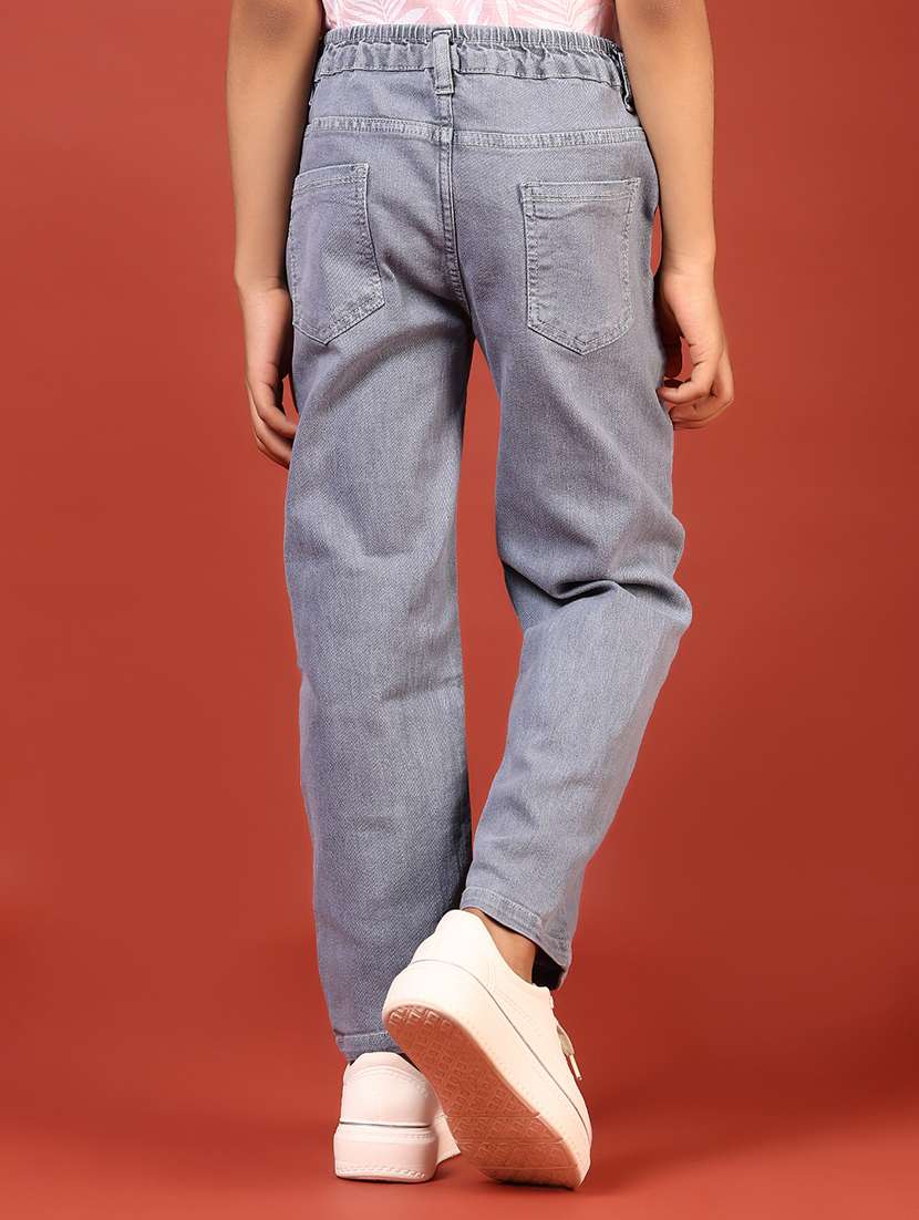boys solid mid rise relaxed fit jean - 21715369 -  Standard Image - 2
