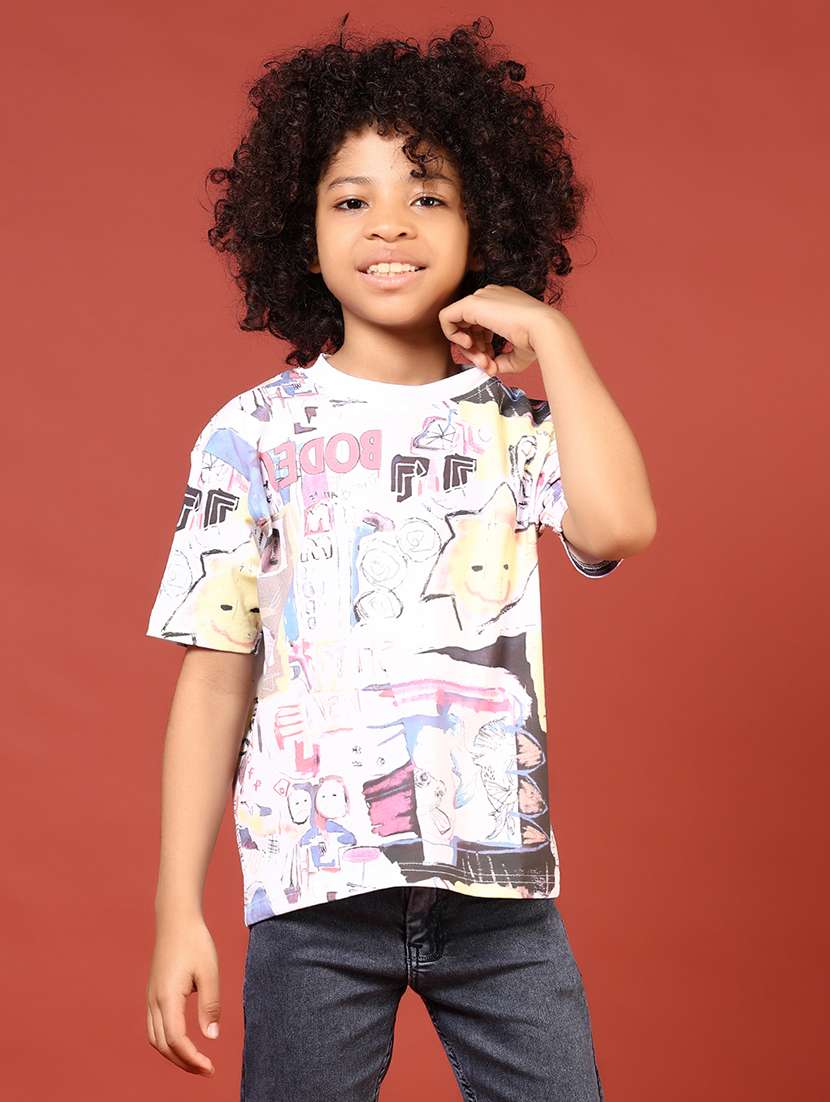 boys printed short sleeve regular fit t-shirt - 21715433 -  Standard Image - 2