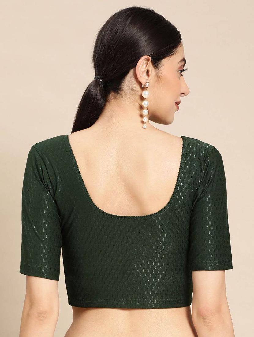 women self design short sleeve stitched blouse - 21715627 - Standard Image - 2