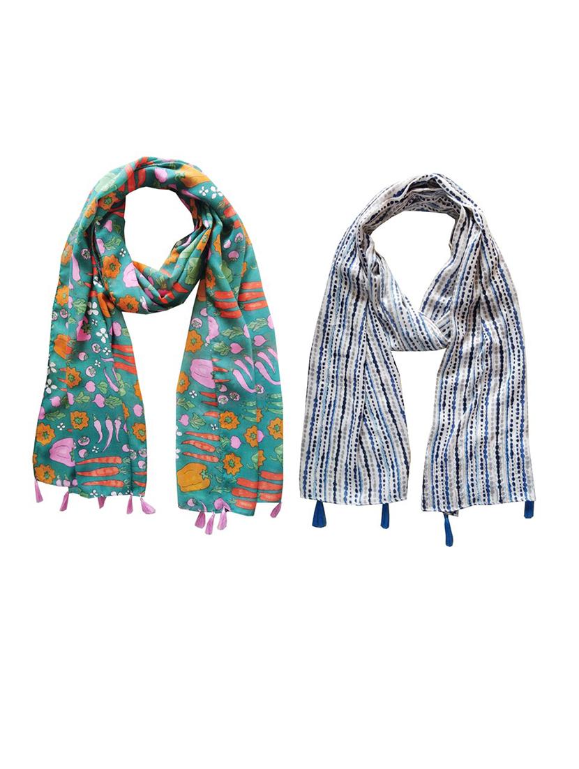 women pack of 2 printed scarfs - 21715704 - Zoom Image - 0