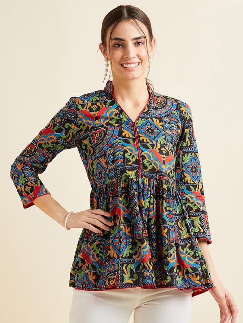 women printed a-line kurti - 21715863 -  Standard Image - 0