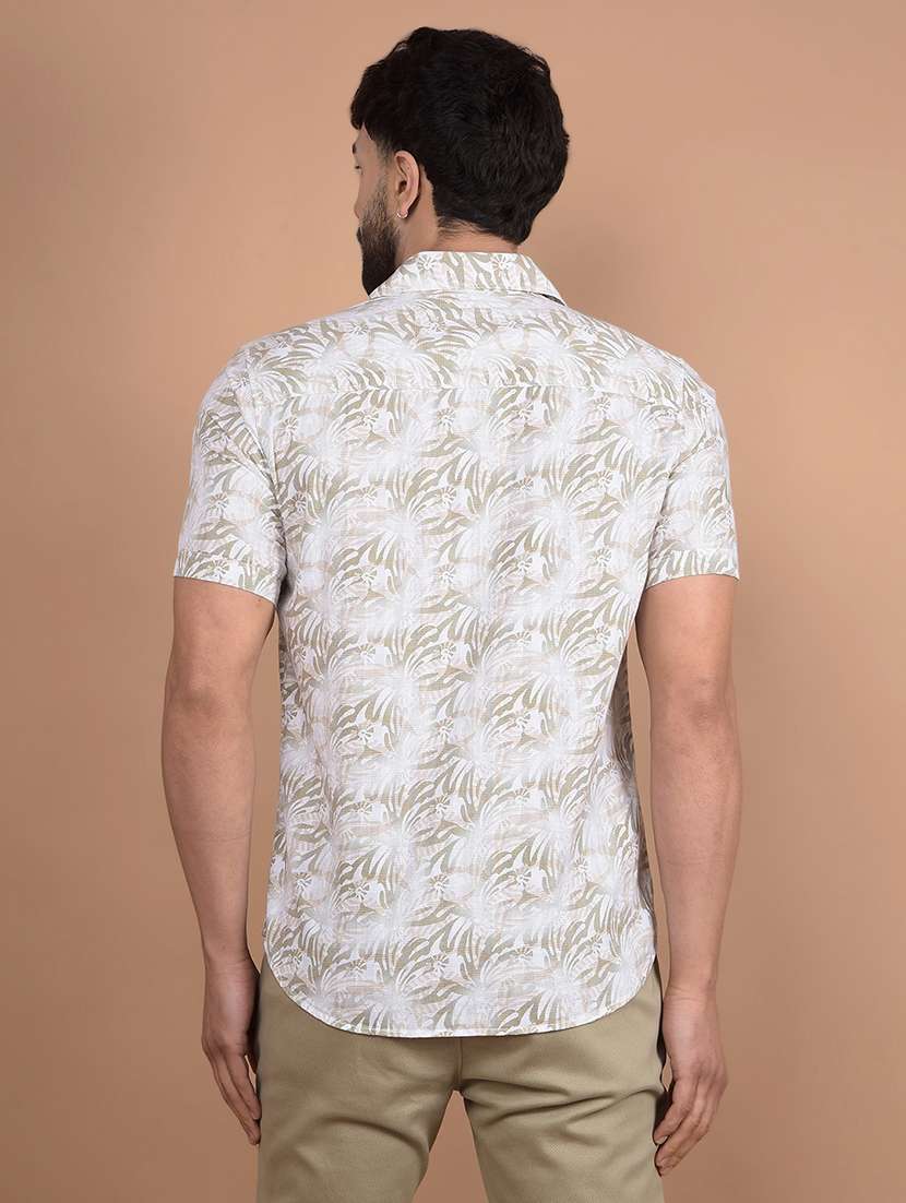 men short sleeves printed casual shirt - 21716235 -  Standard Image - 2
