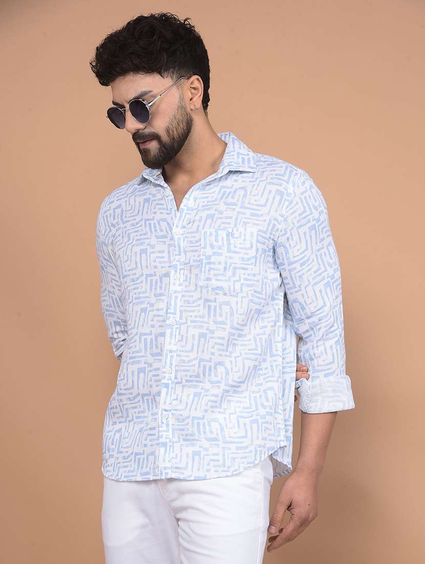 Men Long Sleeves Printed Casual Shirt - 21716316 -  Standard Image - 2
