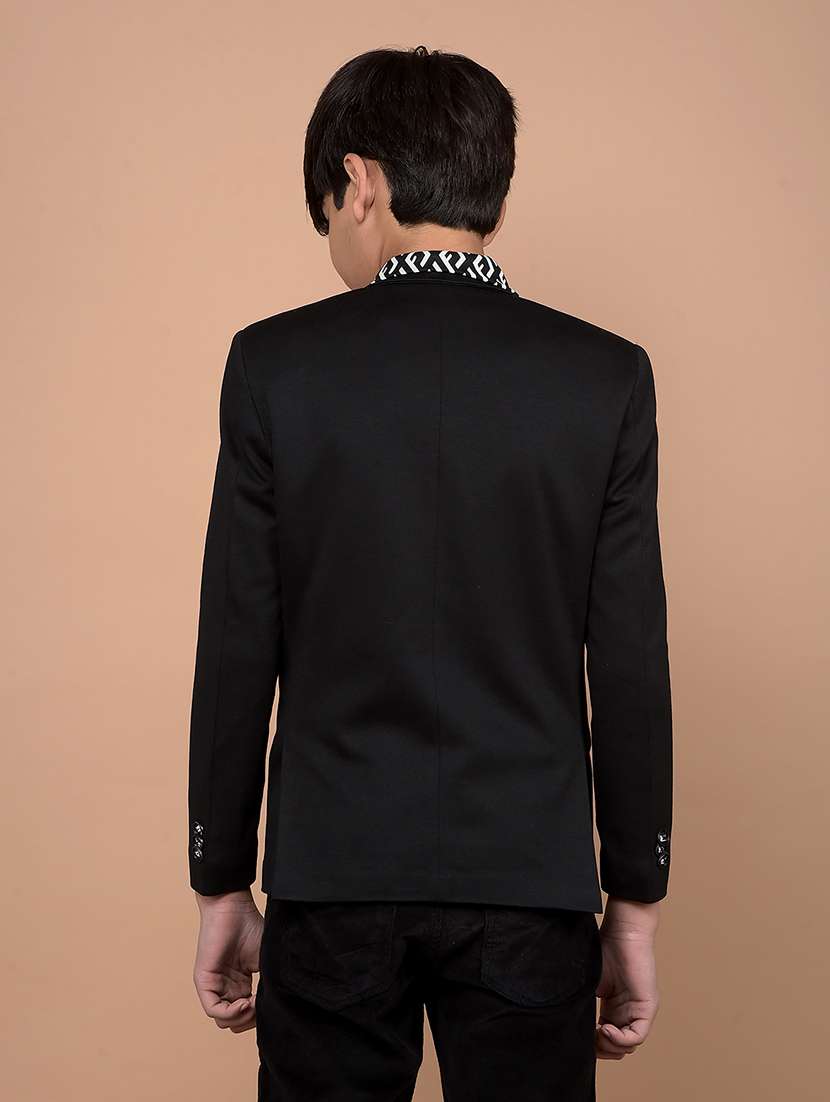 Boys Printed Long Sleeves Single Breasted Blazer - 21716449 -  Standard Image - 2