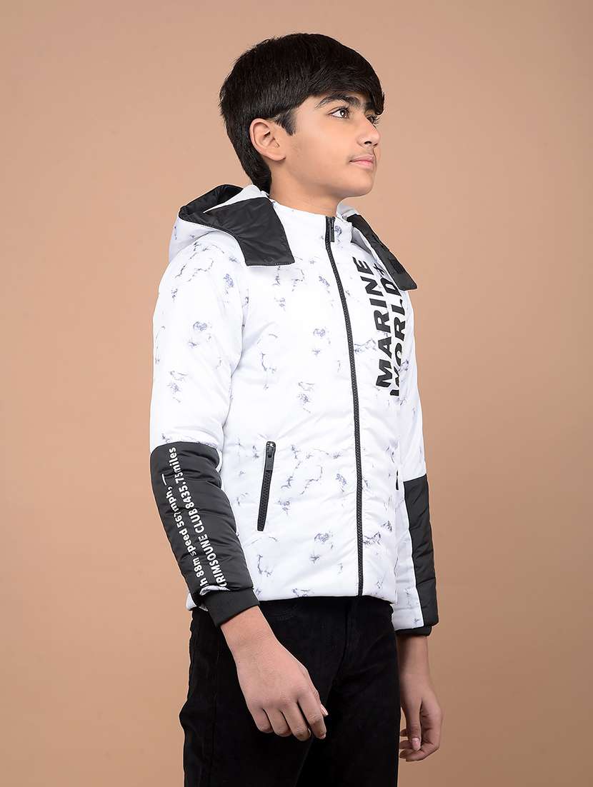 boys long sleeves color block quilted jacket - 21716451 -  Standard Image - 2