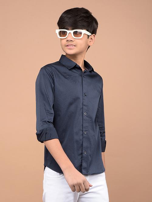 boys long sleeves solid shirt - 21716460 - Standard Image - 0