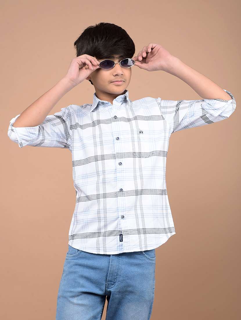 boys long sleeves checkered shirt - 21716461 -  Standard Image - 2