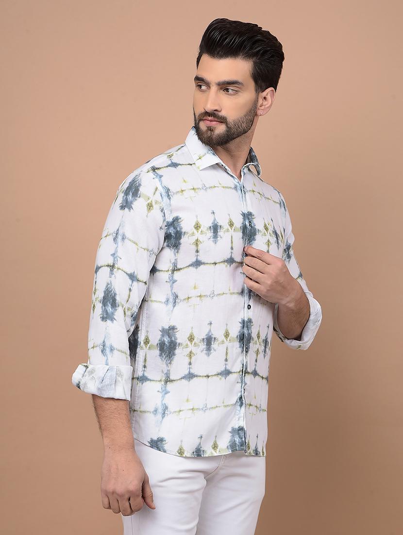 men long sleeves printed casual shirt - 21716530 - Standard Image - 2