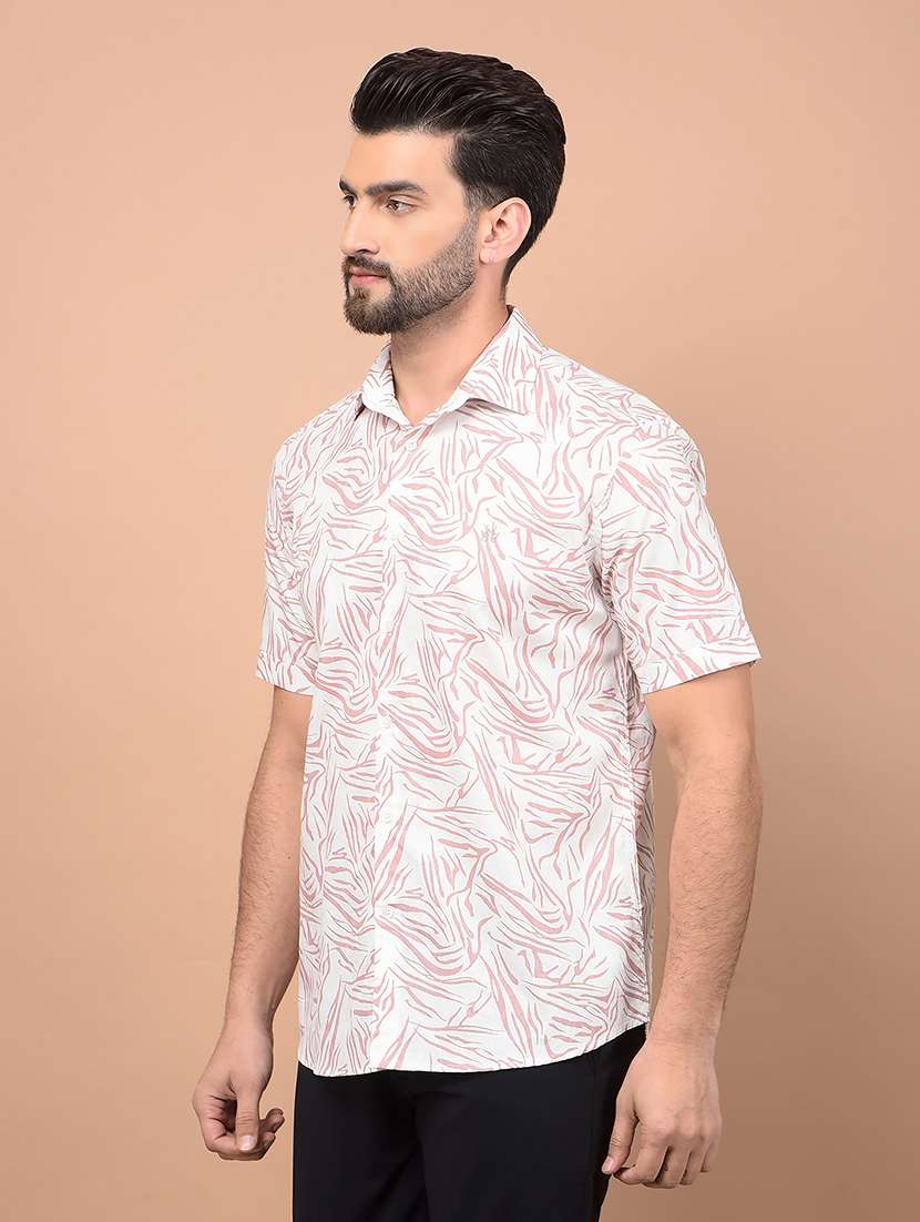 Men Short Sleeves Printed Casual Shirt - 21716535 -  Standard Image - 2