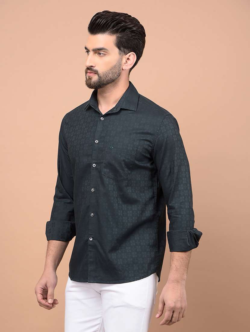 men long sleeves printed casual shirt - 21716536 -  Standard Image - 2