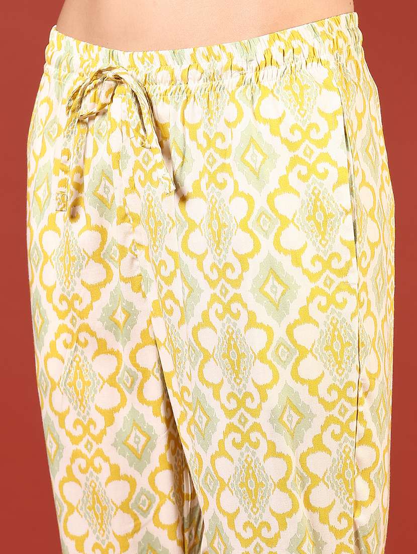 women printed low rise loungewear pajamas - 21716659 - Standard Image - 2