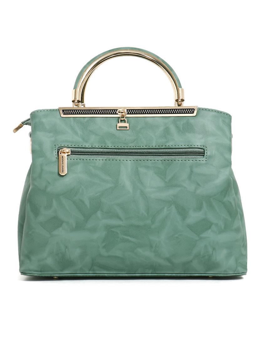 women textured stylish handbag with detachable strap - 21717106 - Standard Image - 2