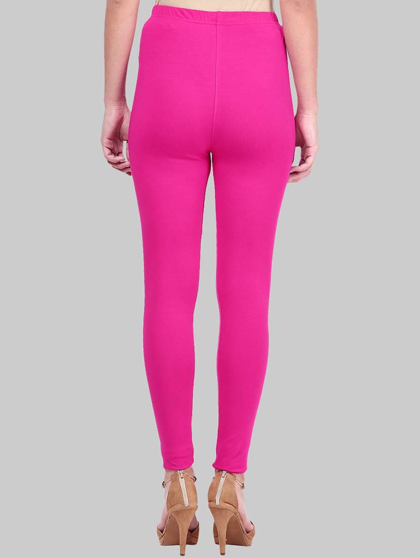 women solid ankle lenght legging - 21717290 -  Standard Image - 2