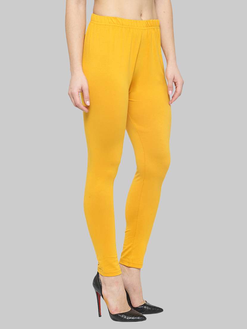 women solid ankle lenght legging - 21717291 -  Standard Image - 2