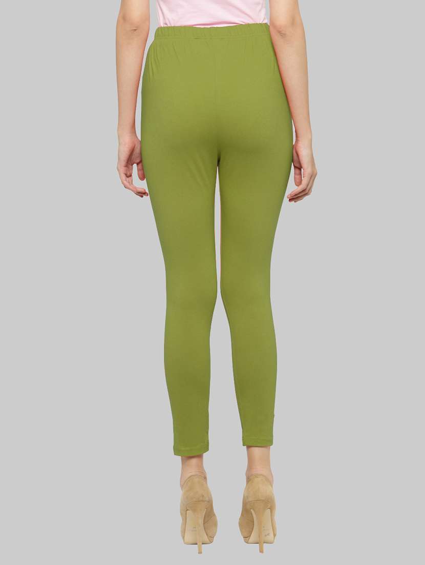 women solid ankle lenght legging - 21717295 -  Standard Image - 2